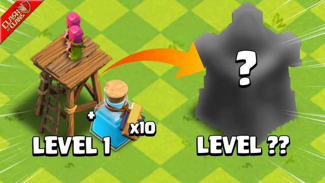 Upgrading Level 1 Archer Towers with 10 Builder Potions! - Clash of Clans
