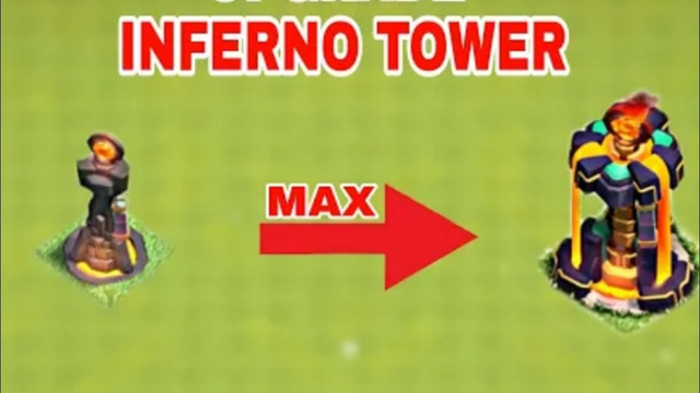 Lv 1 to 9 INFERNO TOWER TIMELAPSE CLASH OF CLANS