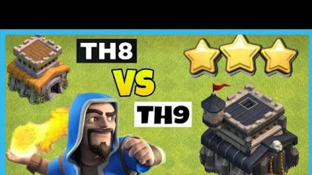 GoWiPe Attack Th8 vs Max Th9 (Clash Of Clans)