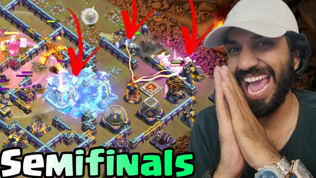 Most risky plan against WORLD CHAMPIONSHIP TEAM in SEMIFINALS | CLASH OF CLANS(COC)
