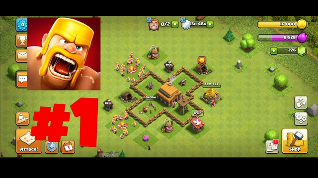 Clash of Clans - 2023 Gameplay Walkthrough Episode 1 - Tutorial (iOS, Android)