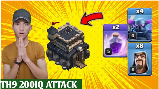 Town hall 9 attack strategy||NovaGamo||Clash of clan||Th9 attack strategy #video #clashofclans