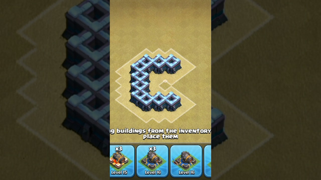 Clash of clans wall design | Design name with walls | clash of clans