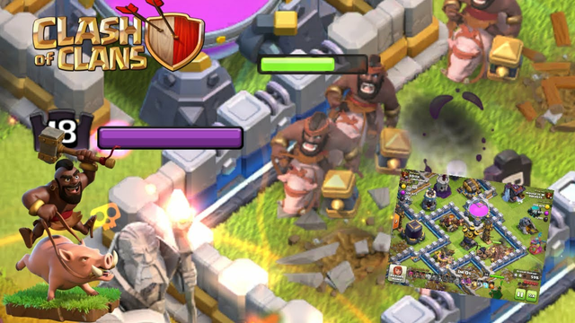 Queen Charge Hybrid (LEARNING) - TH 12. Clash of Clans