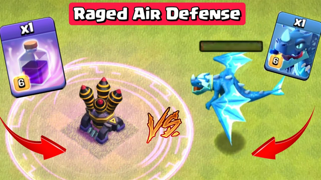 Raged Air Defense vs All Troops - Clash of Clans