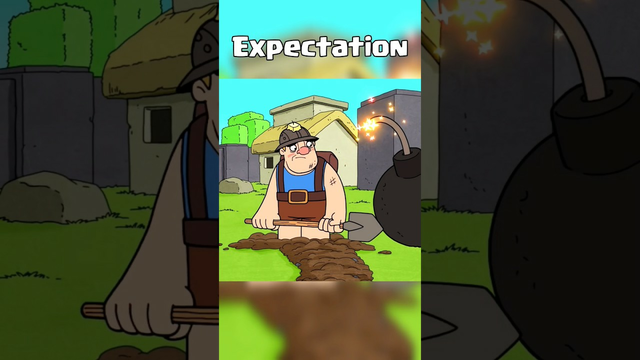 Miner Expectation vs Reality - clash of clans #shots