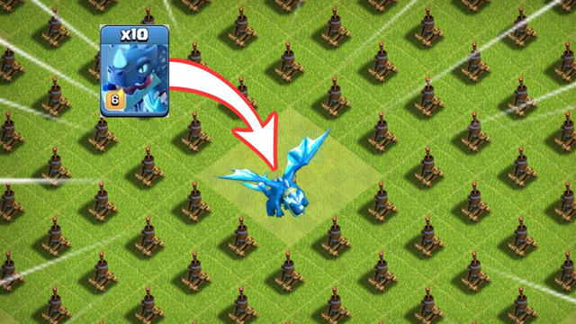 Level 1 Air Defense Base Vs All Max Troops (Clash of Clans)