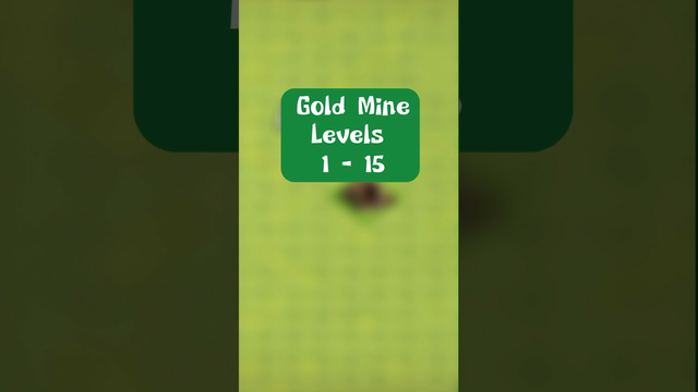 All Levels Of Golf Mine In Clash Of Clans #clashofclans #shorts