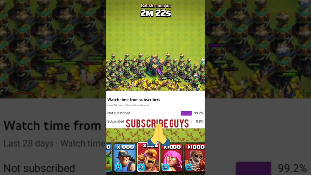 Super barbarians vs Tesla tower in clash of clans #shorts