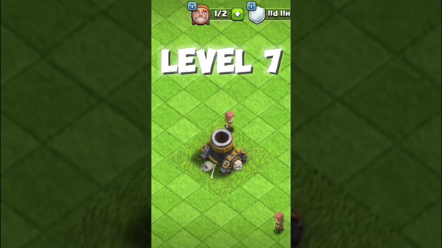 Mortar level up in clash of clans.