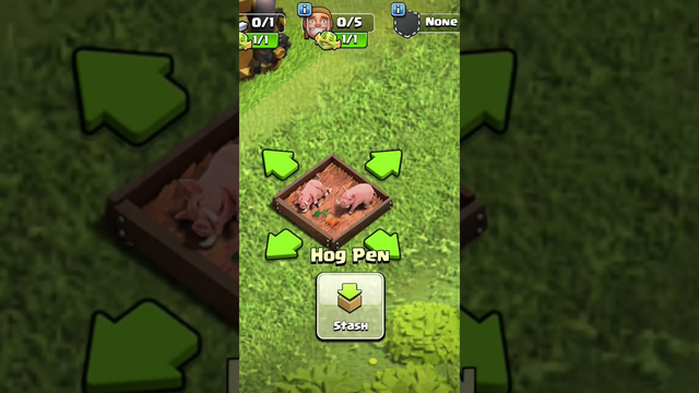 new decorations hog pen || clash of clans #clashofclans #decoration #teamtrees