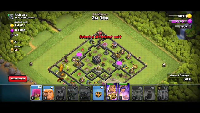 EASY ATTACK TH9. 3 STARS #CLASH OF CLANS#