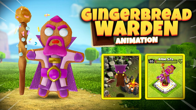Gingerbread Warden Skin | December Gold Pass Skin | Clash of Clans