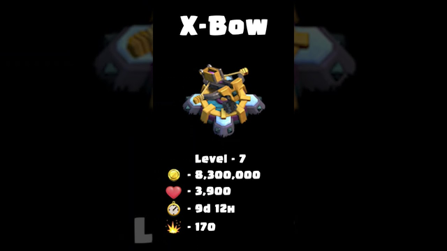 All X-Bow Level Transformation | Clash of Clans #clashofclans #coc #doomboom #xbow