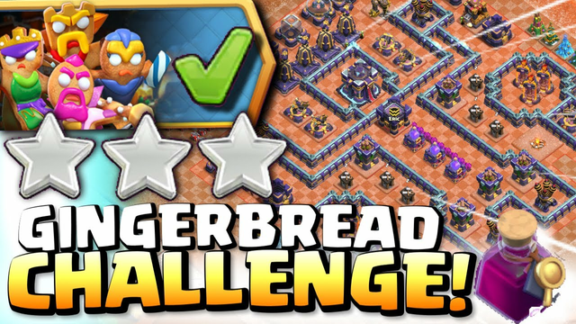 SECRET to 3 STAR on CLASHMAS GINGERBREAD CHALLENGE! Clash of Clans