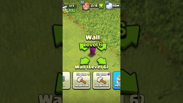 clash of clans walls  subscribe
