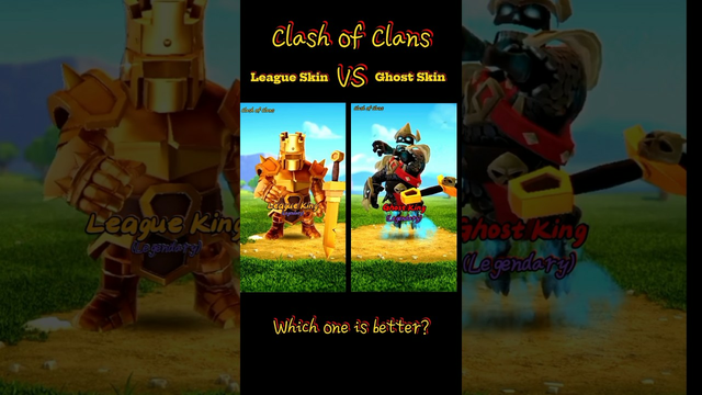 LEAGUE SKIN VS GHOST SKIN | CLASH OF CLANS | WHICH ONE IS BETTER???
