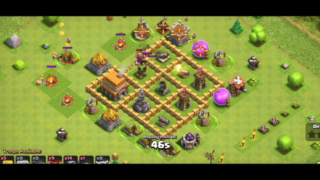Clash of clans town hall 5 attack