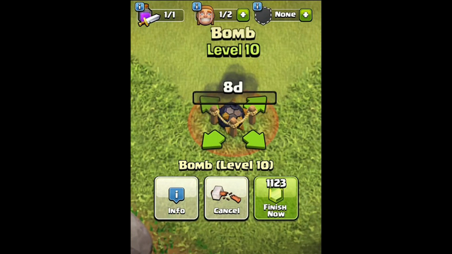 Upgrade Bomb Level 1 to Level Max ( Clash of Clans)