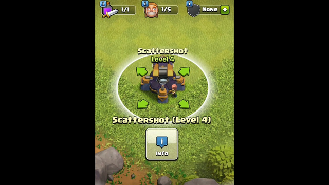 Upgrade Scattershot Level 1 to Max Level ( Clash of Clans)