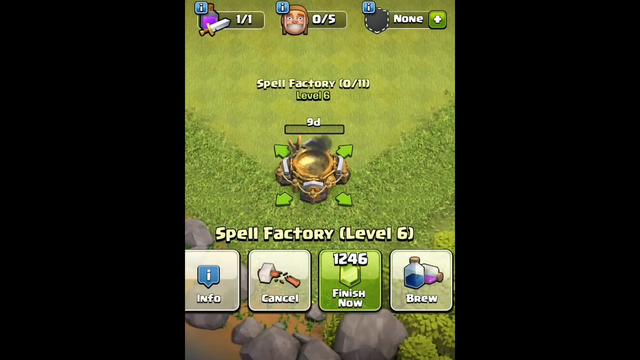 Upgrade Spell Factory Level 1 to Max Level ( Clash of Clans)
