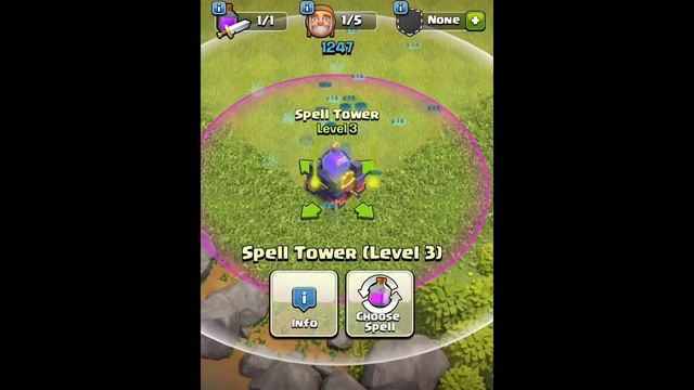Upgrade Spell Tower Level 1 to Max ( Clash of Clans)
