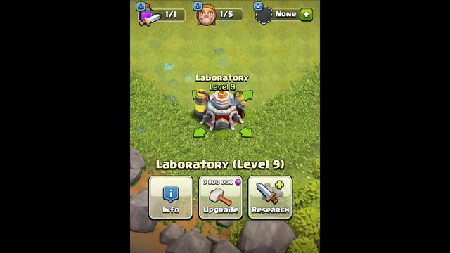 Upgrade Laboratory Level 1 to Max (Clash of Clans)