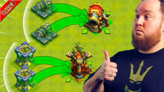 Merging Cannons & Archer Towers To Create The Ultimate TH16 Defenses! - Clash of Clans