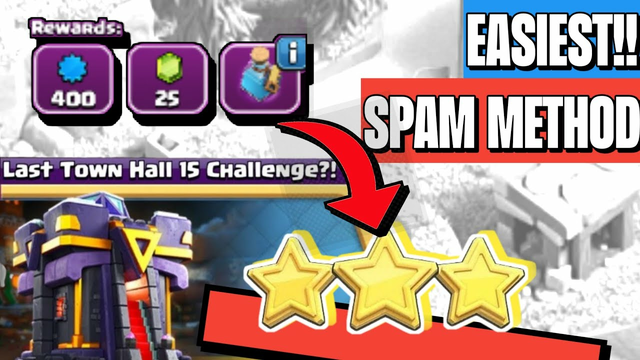 Easily 3-star Last TH15 Challenge | Easiest Method | Clash of Clans - COC