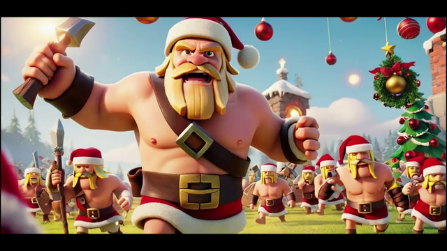 christmas clash of clans #clashofclans #new#shorts #subscribe #goblin  #attack #60fps