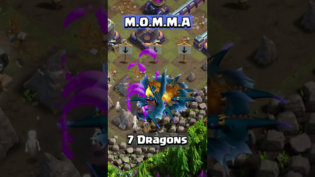 Giant GOLD Dragon VS MOMMA PEKKA | Clash of Clans