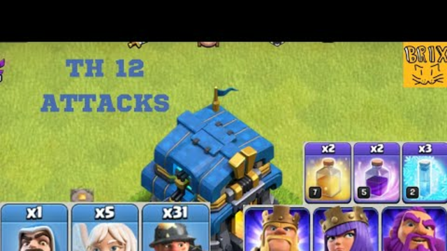 TH12 ATTACKS USING HEALERS&MINERS [CLASH OF CLANS]