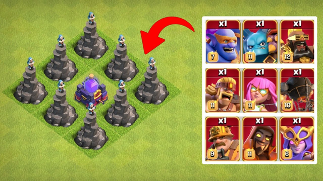 Explosive Excitement in Clash of Clans : Rage Spell Tower Challenge