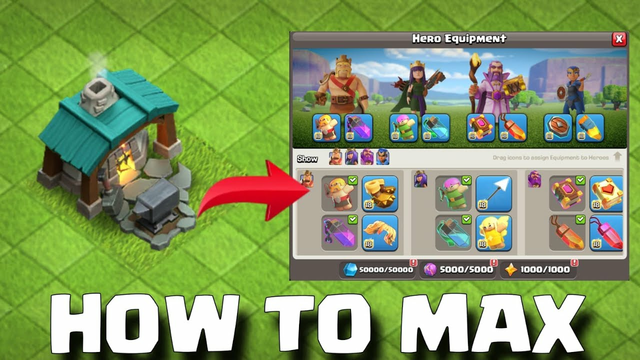 How to Max HERO EQUIPMENT (Blacksmith) Fast in Clash of Clans