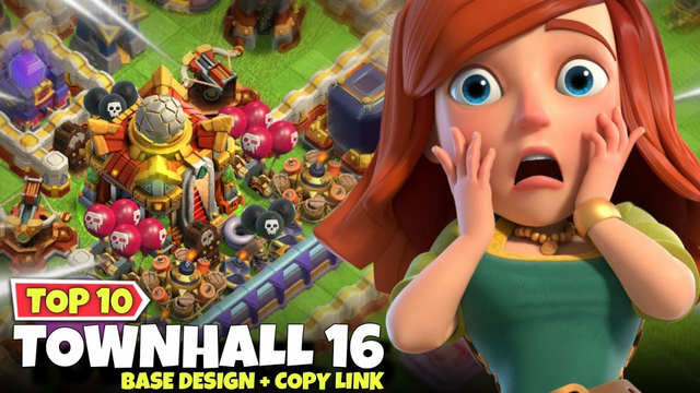 Top 10 TOWN HALL 16 Base Design With COPY LINK in Clash of Clans