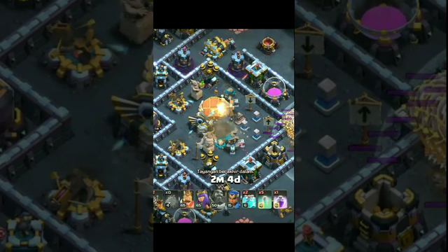 Clash of clans th13 attack strategy #shorts