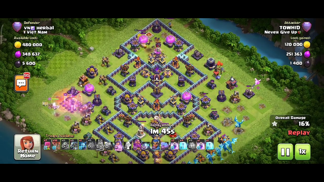 This attack should be illegal in clash of clans #townhall16 #clashofclans #electricdragon