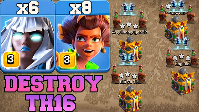Th16 Attack Strategy With New Root Rider & Electro Titan !! Best Th16 Attack in Clash Of Clans