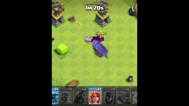 clash of clans diggie vs skeleton trap who will win #coc #clashofclans #short #shorts