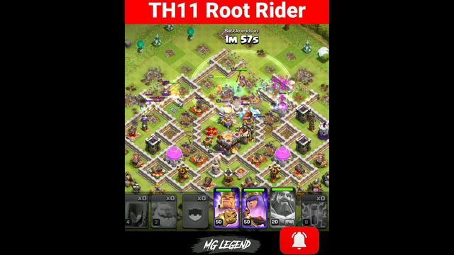 TH11 Root Rider Attack Strategy (Clash of Clans)