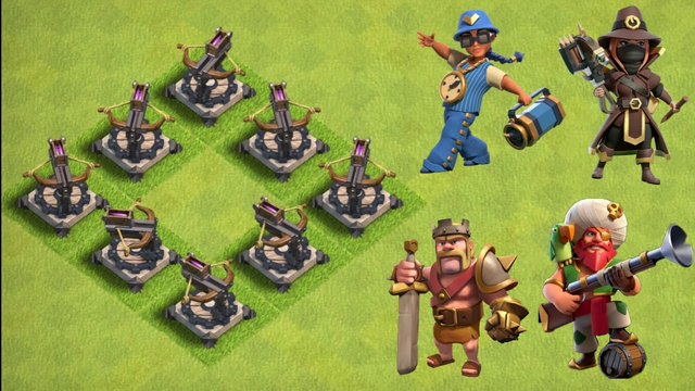 X-Bow vs Clash of Clans Heroes