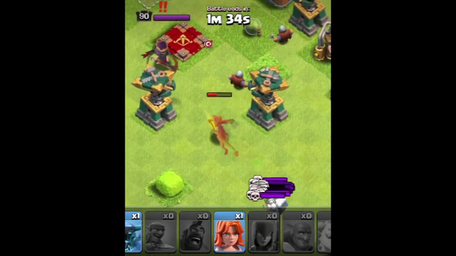 clash of clans poision lizard vs skeleton trap who will win #coc #clashofclans #short #shorts