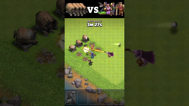 Max level Giant Cannons VS Heros | Clash of Clans