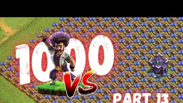 1000 Party Wizard VS ALL ARMY DeFeNSeS || PART-13 || Clash of Clans#mrsteeve#clashofclans #shorts