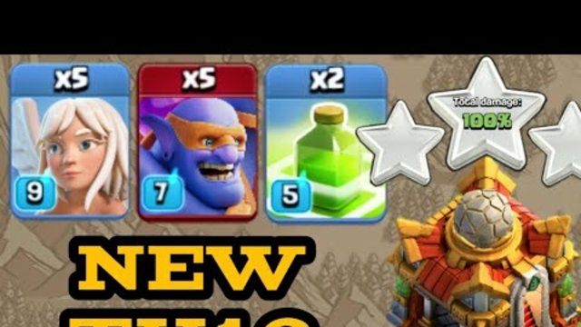 NEW TOWNHALL 16 ATTACK  STRATEGY IN Clash of Clans - SUPER BOWLER ATTACK STRATEGY 2024 - coc gal