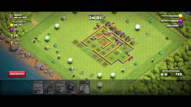 Clash of clans gameplay video for th6