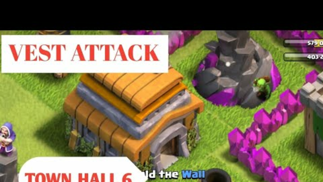 CLASH OF CLANS TOWN HALL 6 VEST ATTACK COC