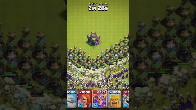 Super witch vs Tesla tower in @clash of clans #shorts