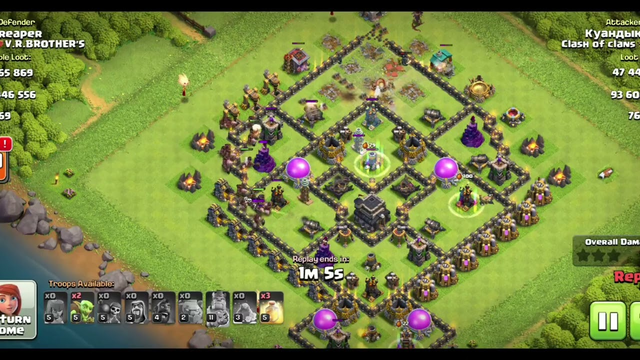 Clash of CLANS, Town Hall 9 Best defence #coc