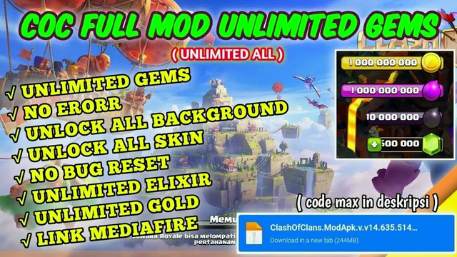 COC MOD 2023 - CLASH OF CLANS MOD WINDOWS MEDIA FIRE ANDROID 999,999 LATEST